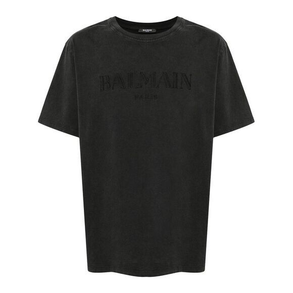 Balmain Men T-Shirt With Vintage Balmain Embroidery